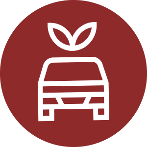 Eco-friendly transportation icon